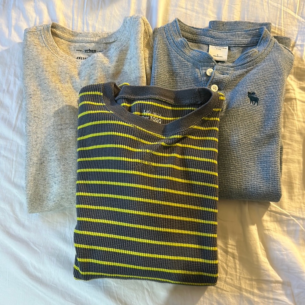 Youth boys long sleeve shirts size large lot